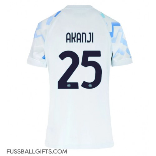 Inter Milan Manuel Akanji #25 Fußballbekleidung Auswärtstrikot Damen 2025-26 Kurzarm